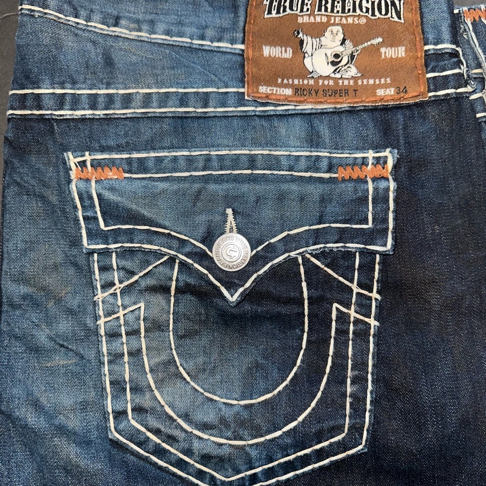 True Religion Men's Blue Jeans